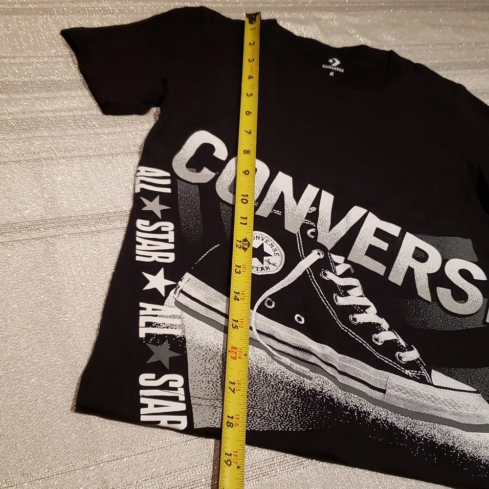 Converse RARE! NEW 1908 Worldwide T-Shirt Tee Boys size 6 (M) BLACK NWT